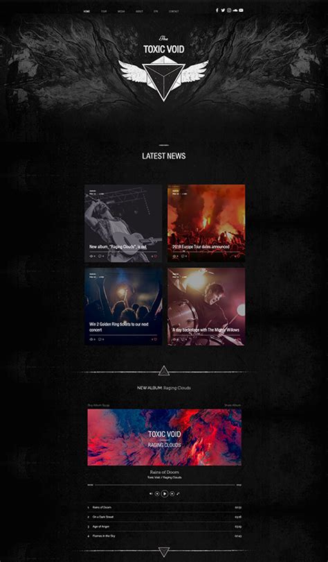 Image result for Free Band Website Templates