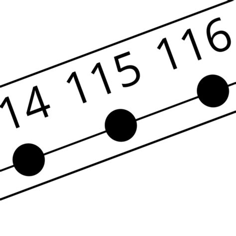 Image result for Number Line Black and White