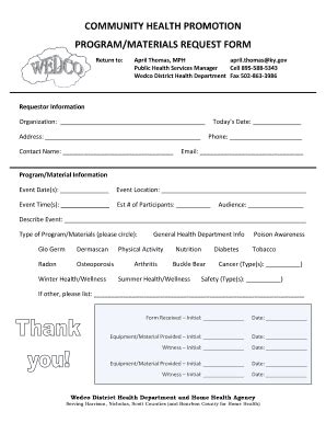 Program Request Form に対する画像結果