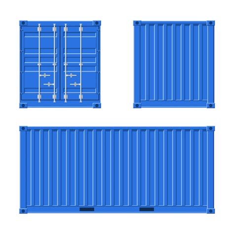 Image result for Realistic Image of the Blue Container Vector Image