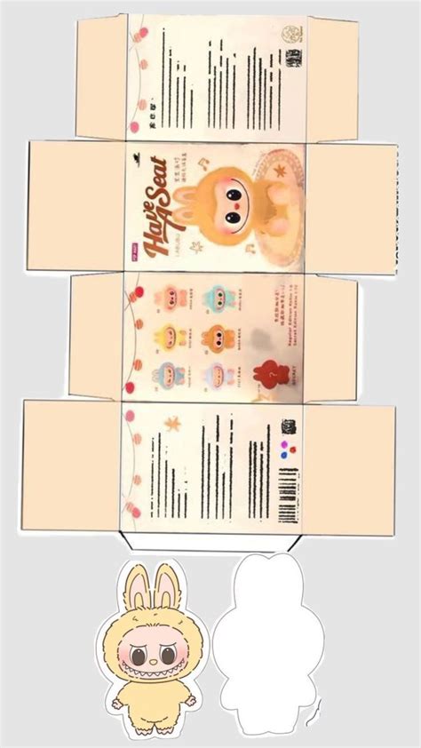 Image result for Labubu Box Template Free Printable
