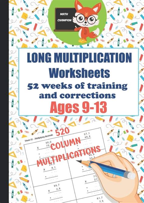 Image result for Free Printable Long Multiplication Worksheets