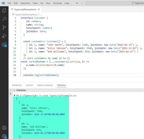 Image result for Array Sort in TypeScript