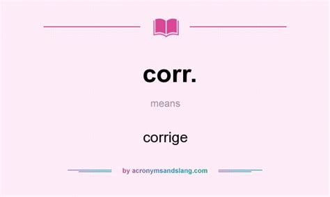 Corr Meaning に対する画像結果