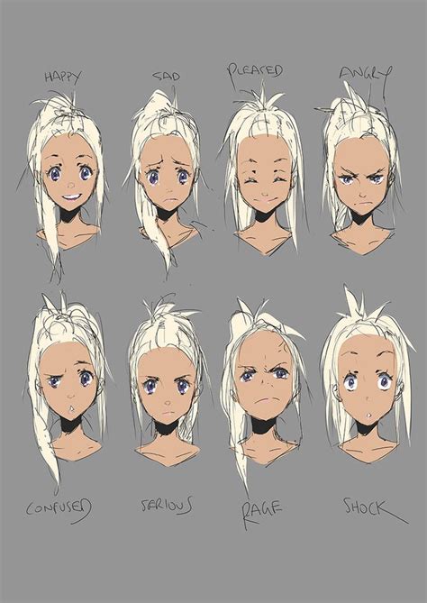 Afbeeldingsresultaten voor Anime Face Expressions
