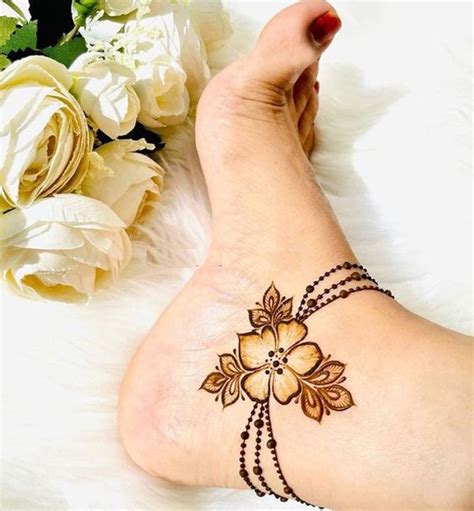 Image result for Ankle Henna Designs