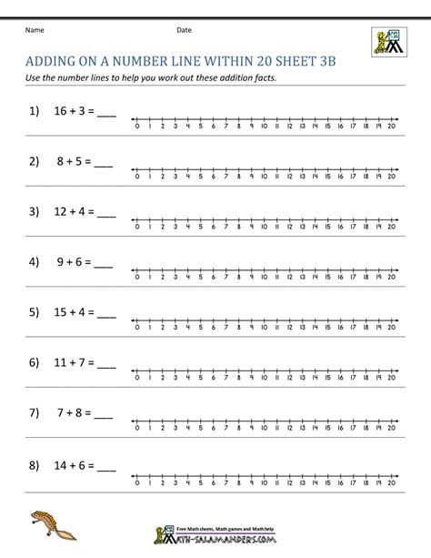 Toradh íomhá ar Game Using Number Line