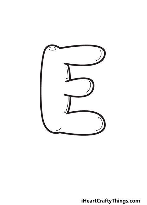 Image result for E in 3D Bubble Writing