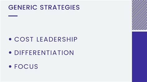 Image result for Generic Strategies in Strategic Management