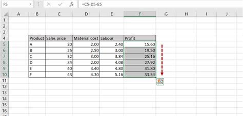 Image result for How to Drag a Formula Down in Excel