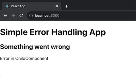 Showing Error in Desktop React に対する画像結果