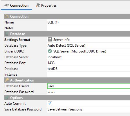 SQL JDBC Driver に対する画像結果