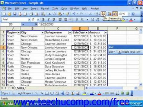 Toradh íomhá ar MS Excel 2003 Tutorial