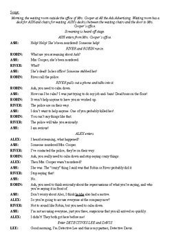 Image result for Scripts On a Murder Mystery Set in 1869