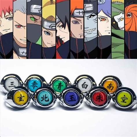 Akatsuki Naruto Rings