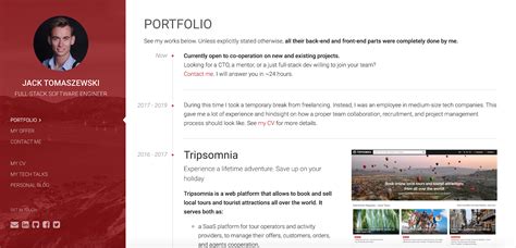 Image result for Portfolio Templates for Developers
