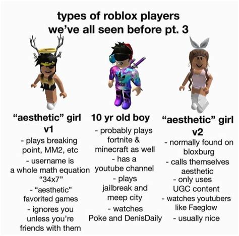 Image result for All Types of Roblox Players
