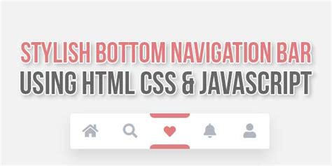 Image result for HTML/CSS Bottom Navigation Bar
