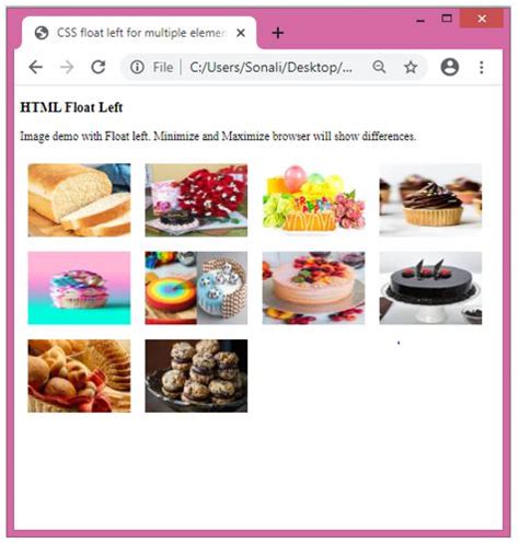Toradh íomhá ar HTML Float When Scrolling