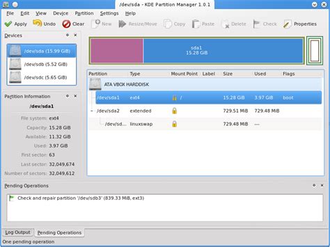 Afbeeldingsresultaten voor Linux NC Partition Manager