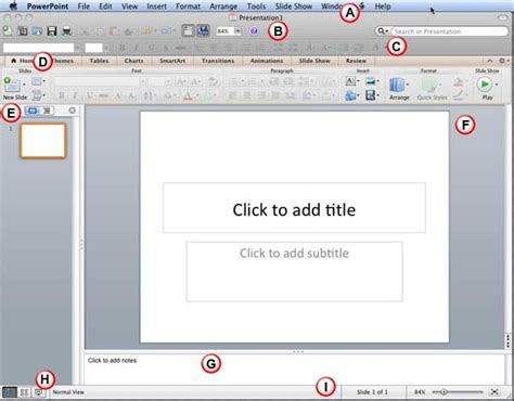 Image result for PowerPoint Interface Components