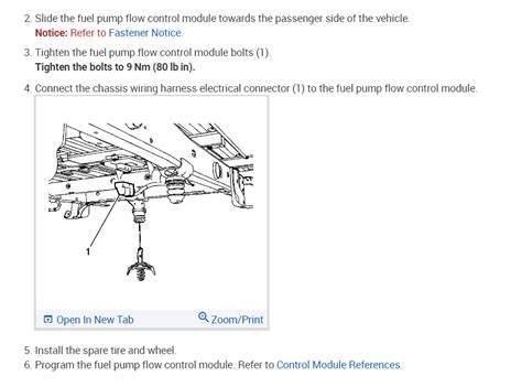 How to Install Fuel Pump Control Module 2012 Buick に対する画像結果