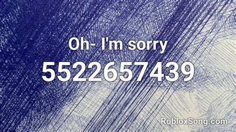 Image result for Sorry Roblox ID