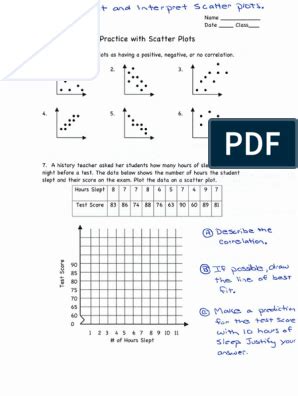 Image result for Scatter Plot Graph Answer Key