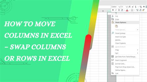 Image result for How to Switch Rows and Columns in Excel