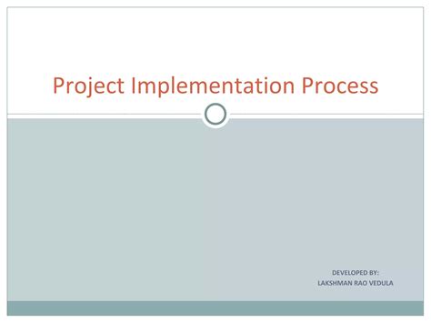 Image result for Project Implementation Process