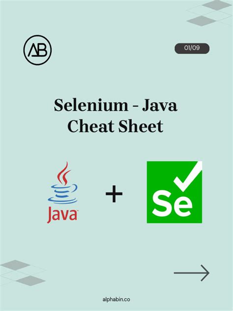 Toradh íomhá ar Selenium Scriptinig Cheat Sheet