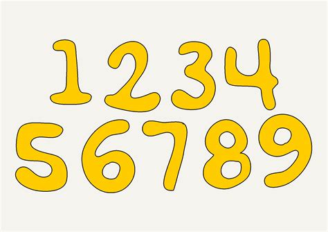 Image result for Large Size Numbers Printable