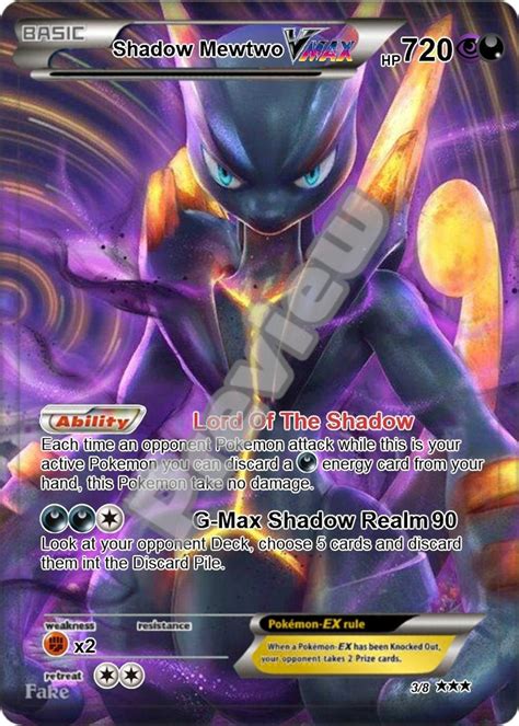 Toradh íomhá ar Shadow Mewtwo Pokemon Card