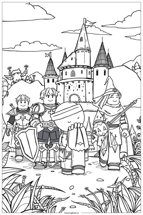 Toradh íomhá ar Roblox World Coloring Pages