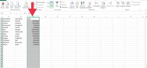 Image result for How to Arrange Date in Excel