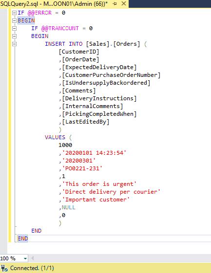 Image result for SSMS Comment Block