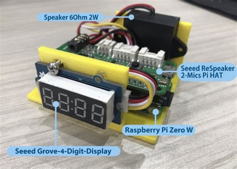 Toradh íomhá ar Raspberry Pi Qaurtz Clock