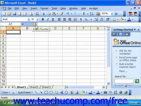Toradh íomhá ar MS Excel 2003 Tutorial