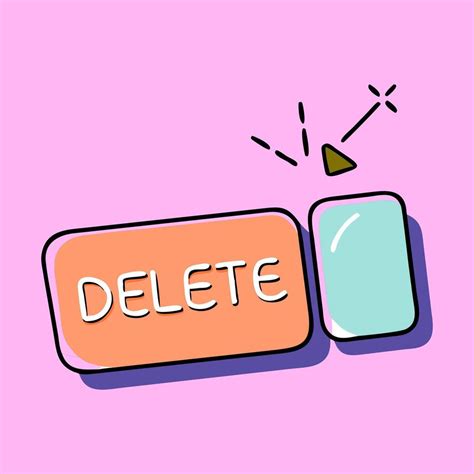 Image result for Computer Delete Button Black and White Click Art