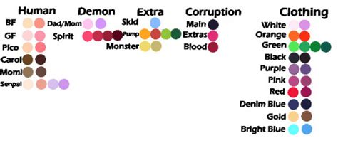 Image result for FNF Corruption Color Palette