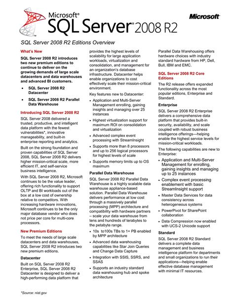 SQL Server 2008 Specifications に対する画像結果