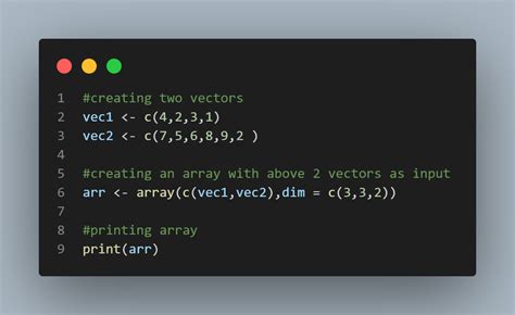 R Prgram Array Example に対する画像結果