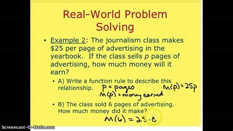 Toradh íomhá ar Function Rule Worksheet
