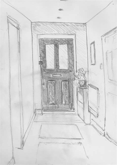 Image result for 2-Point Perspective Hallway