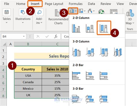Toradh íomhá ar Excel Stacked Column Chart Percentage