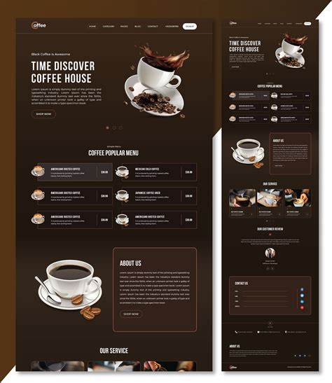 Cold Brew Coffee Website Template に対する画像結果