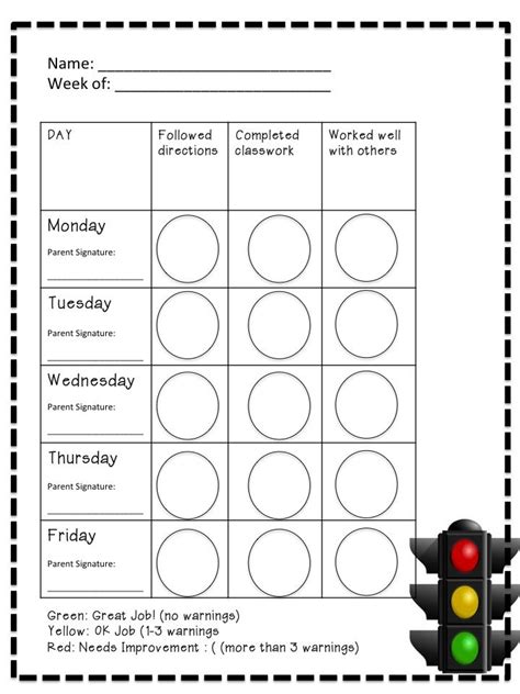 Image result for Behavior Cards for Nursery