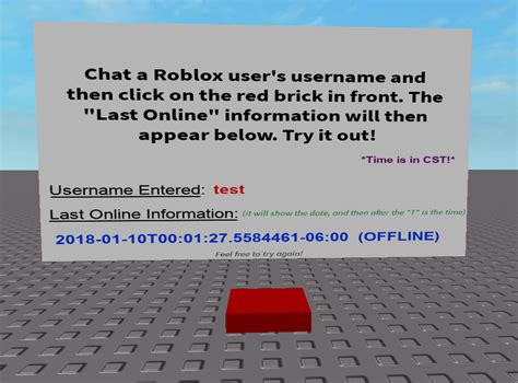 Image result for How to Know When Someone Was Last in Roblox