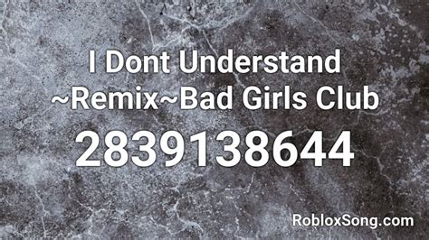 Bad Girls Roblox ID Code に対する画像結果