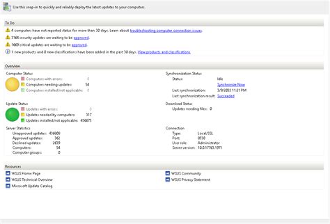 Toradh íomhá ar WSUS Install